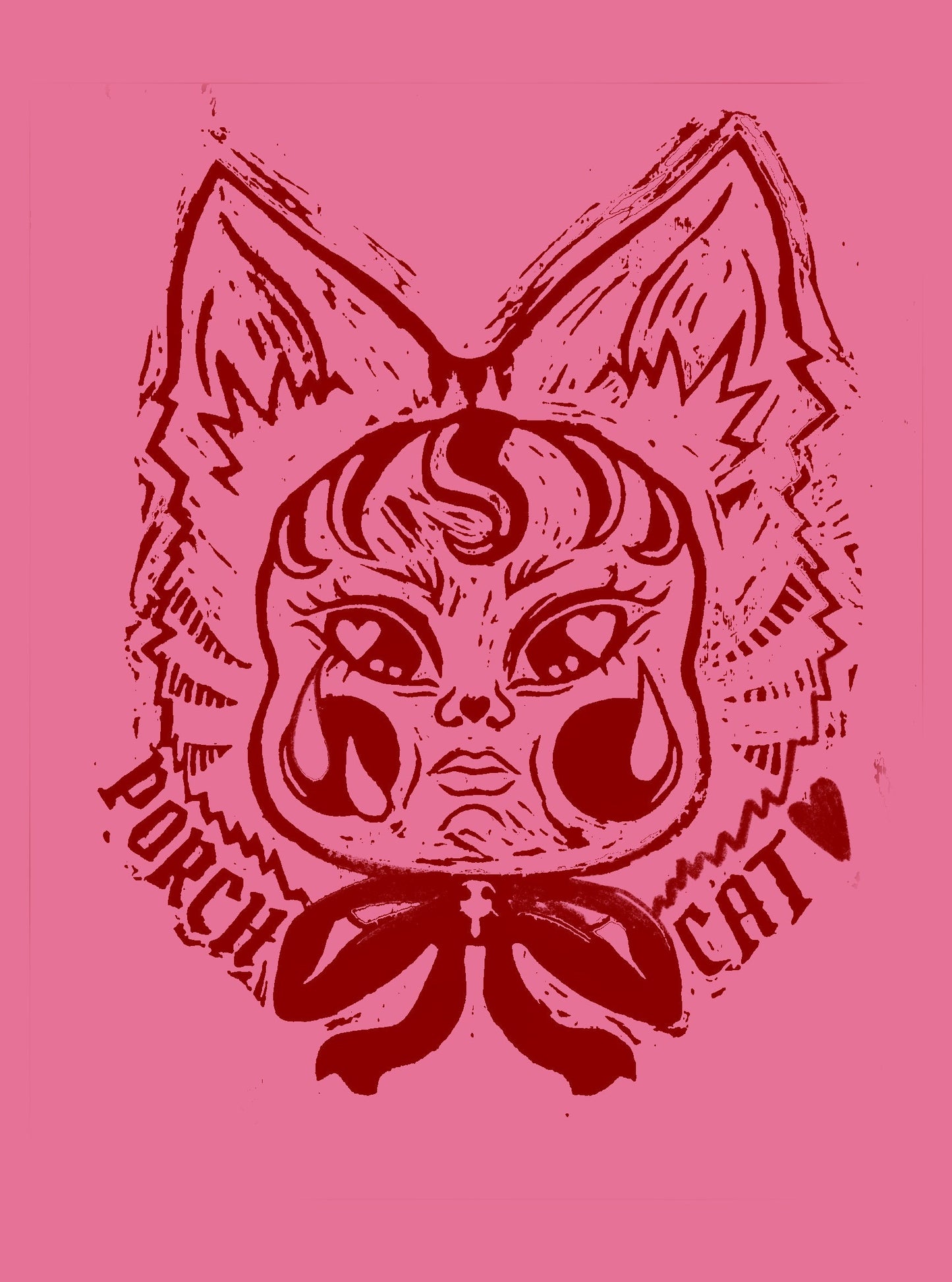 SHIRT PRE-ORDER: Cry Baby Porch Cat Shirt