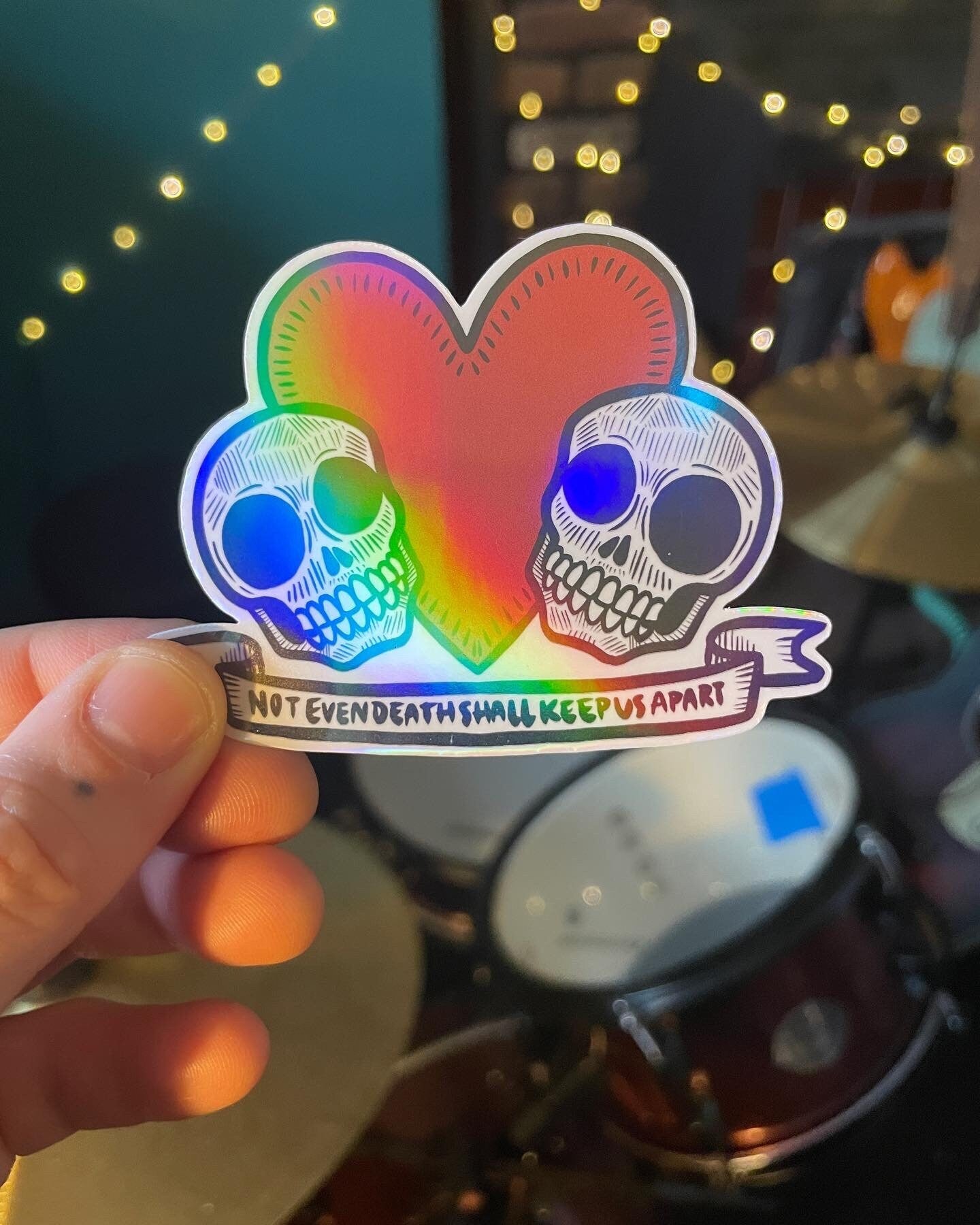 STICKER: Not Even Death Skulls