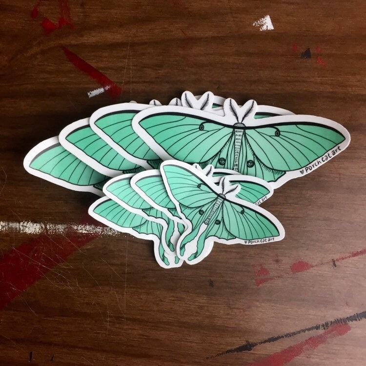 STICKER: Luna Moth