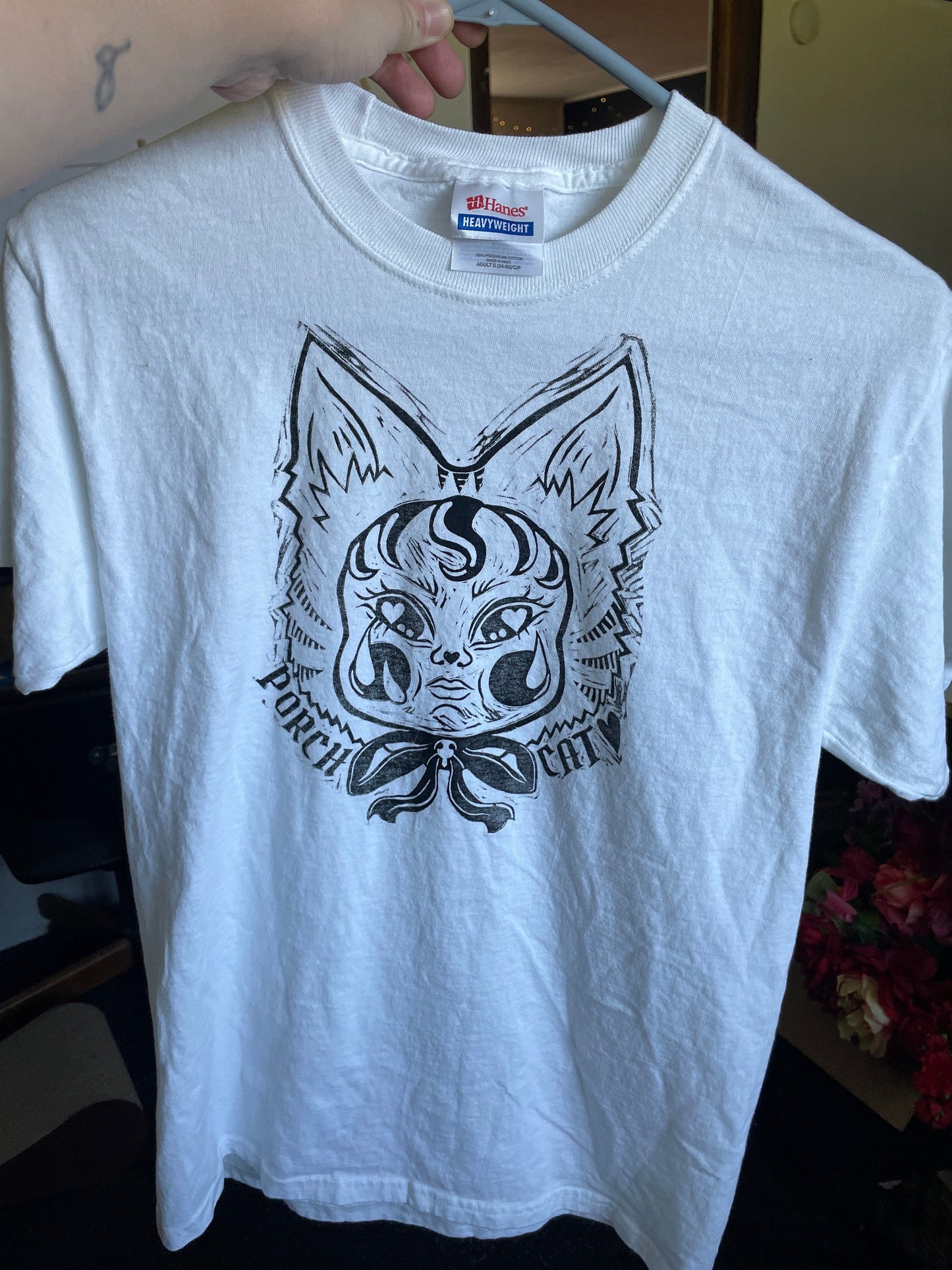 SHIRT PRE-ORDER: Cry Baby Porch Cat Shirt