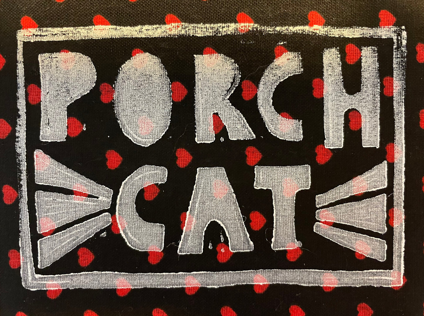 PATCH: Porch Cat Linocut Patch