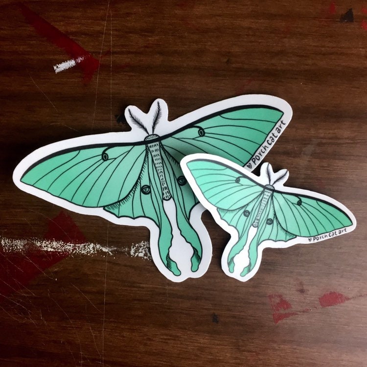 STICKER: Luna Moth