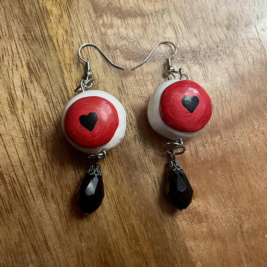 JEWELRY: Heart Eyes Chunky Dangling Earrings