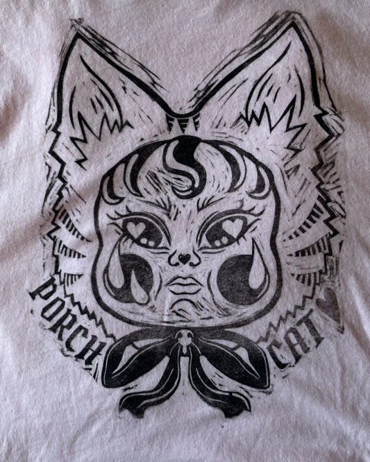 SHIRT PRE-ORDER: Cry Baby Porch Cat Shirt