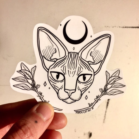 STICKER: Hairless Cat