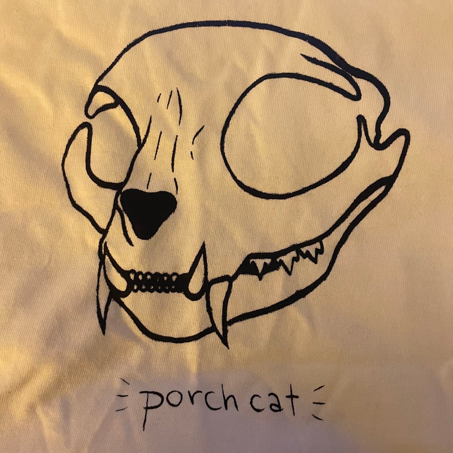 SHIRT PREORDER: Porch Cat Skull